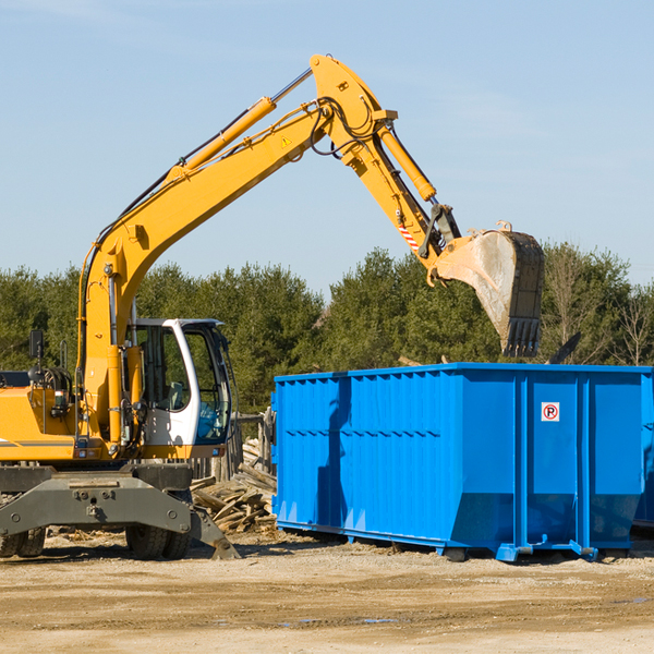 what size residential dumpster rentals are available in Wilder